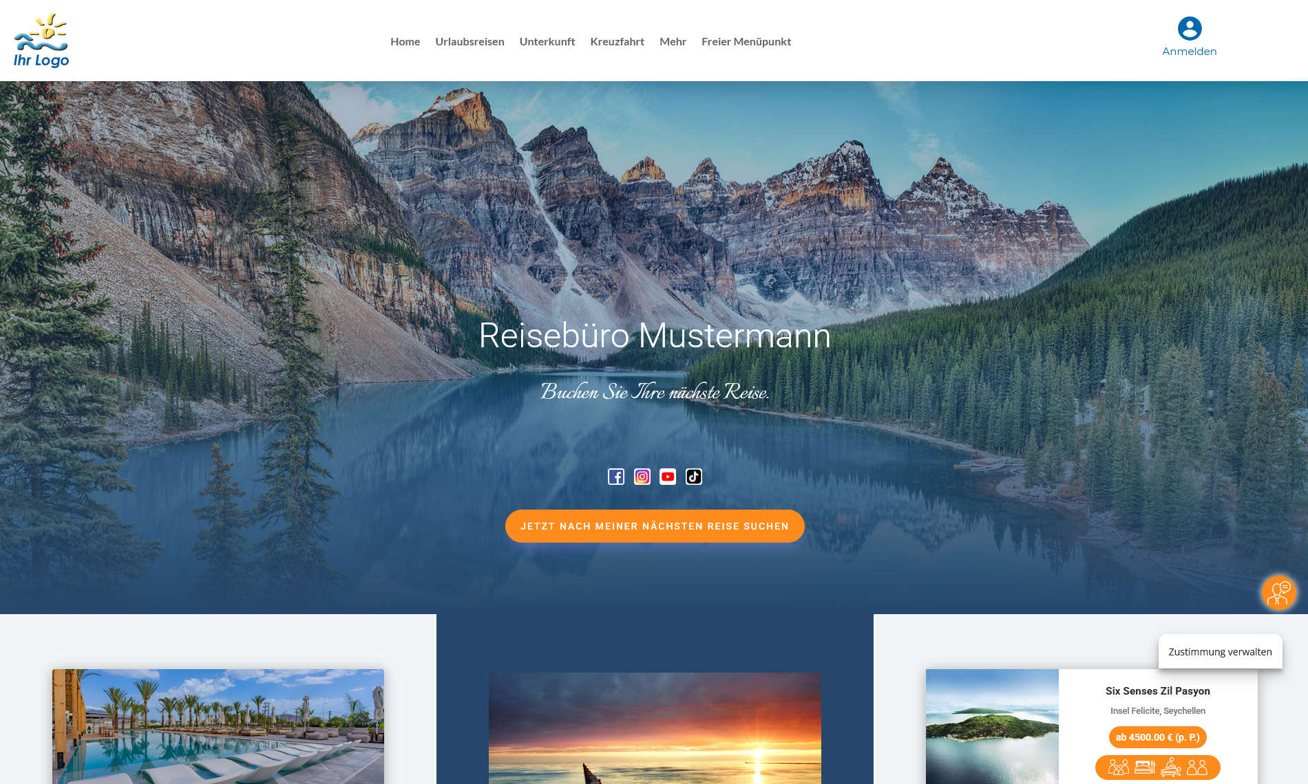 Bild von einem See, in dem sich die hohen Berge und das bewaldete Ufer widerspiegeln.